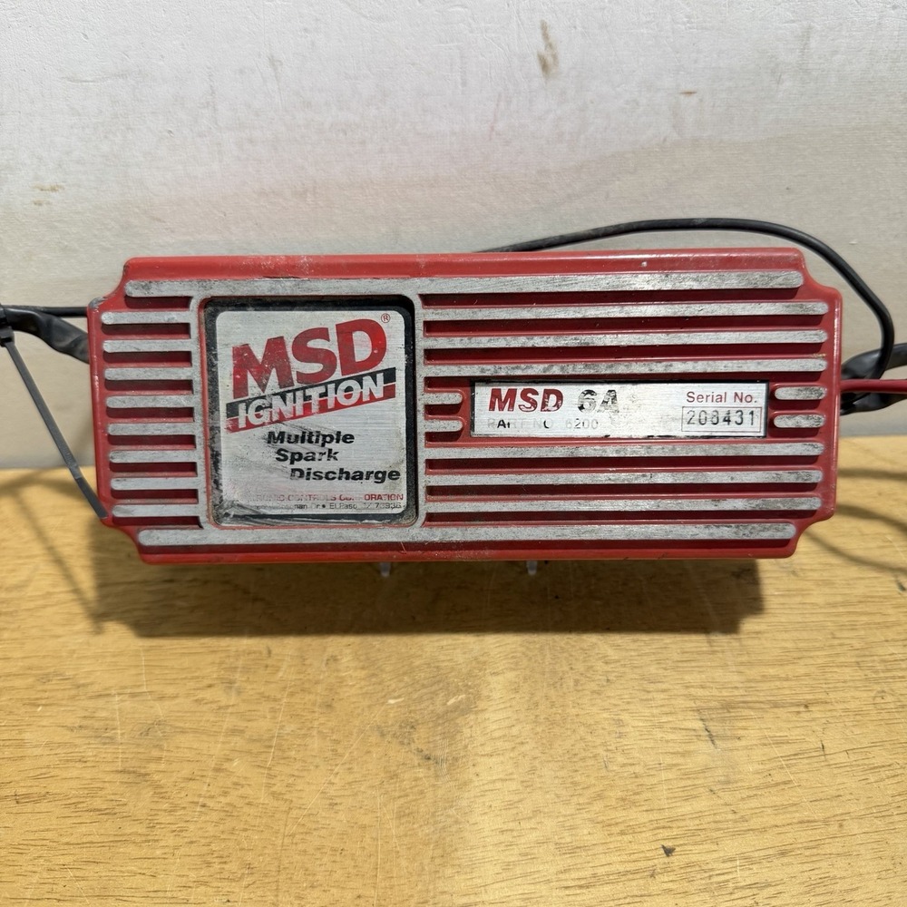 MSD Multi Spark Ignition Box Model 6A 6200 Red Performance Car Truck Tested